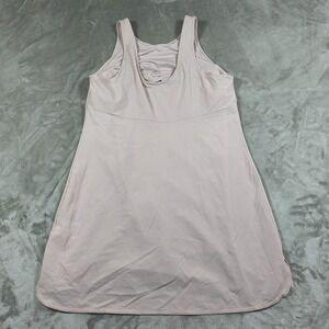 Nike Tennis Dress Womens Large Pink Dri Fit Built In Bra Athletic Racerback